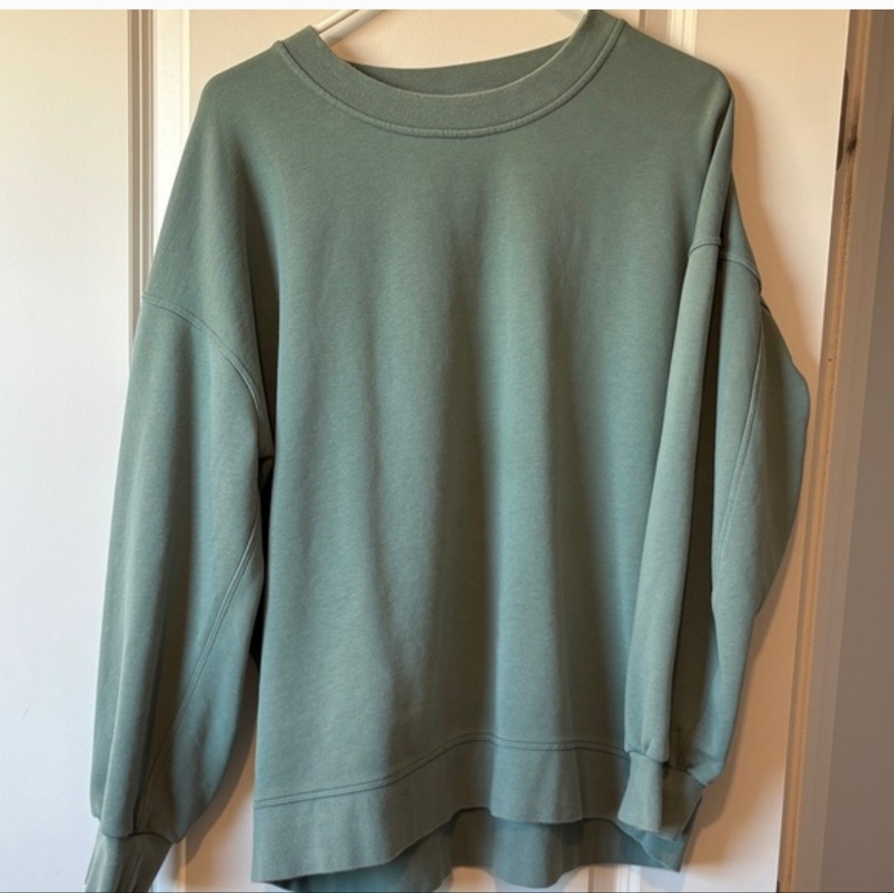 lululemon athletica Green Crew Neck Sweater